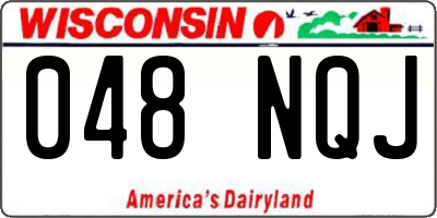 WI license plate 048NQJ