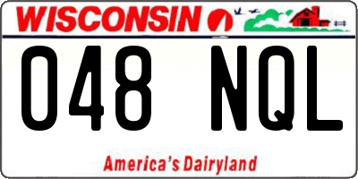 WI license plate 048NQL