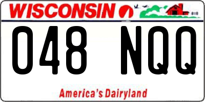 WI license plate 048NQQ