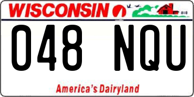 WI license plate 048NQU
