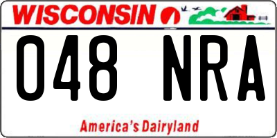 WI license plate 048NRA