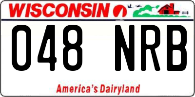 WI license plate 048NRB