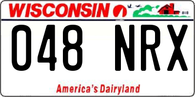 WI license plate 048NRX