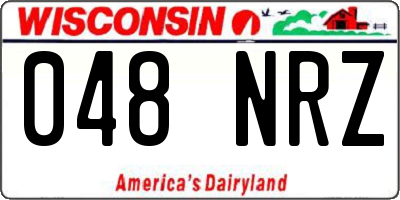 WI license plate 048NRZ