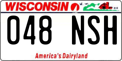 WI license plate 048NSH
