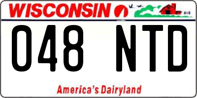 WI license plate 048NTD