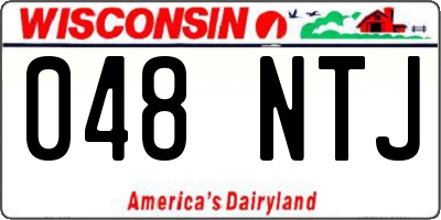 WI license plate 048NTJ