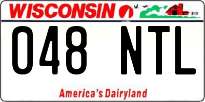 WI license plate 048NTL