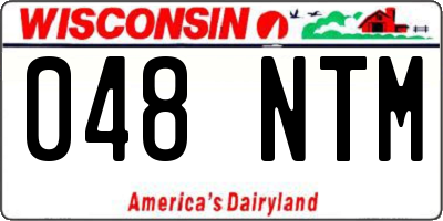 WI license plate 048NTM