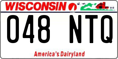 WI license plate 048NTQ