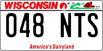 WI license plate 048NTS
