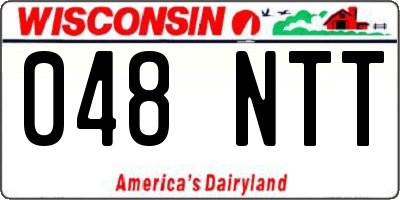 WI license plate 048NTT