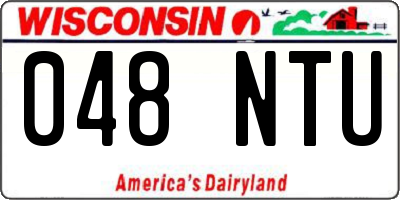 WI license plate 048NTU
