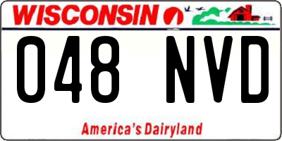WI license plate 048NVD