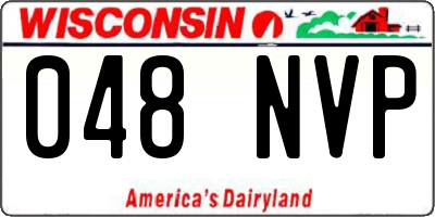 WI license plate 048NVP