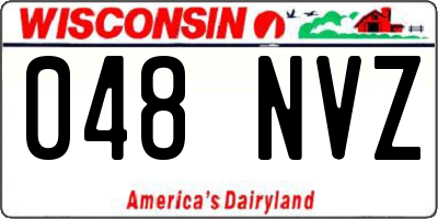 WI license plate 048NVZ