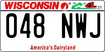 WI license plate 048NWJ