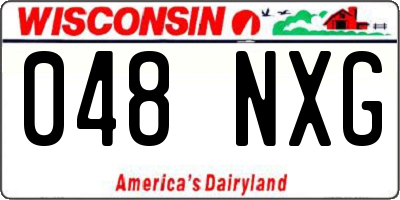 WI license plate 048NXG