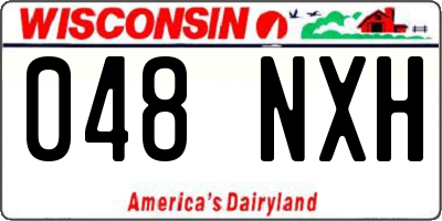 WI license plate 048NXH