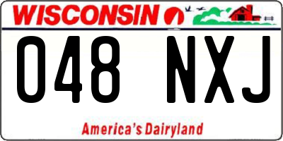WI license plate 048NXJ