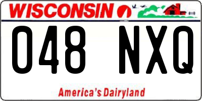WI license plate 048NXQ