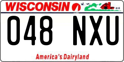 WI license plate 048NXU