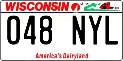 WI license plate 048NYL