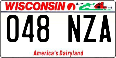 WI license plate 048NZA