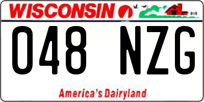 WI license plate 048NZG