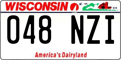 WI license plate 048NZI
