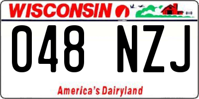 WI license plate 048NZJ