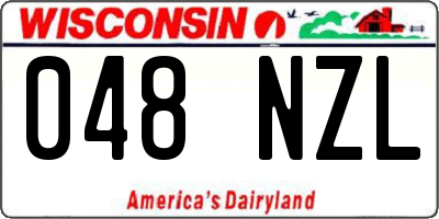 WI license plate 048NZL