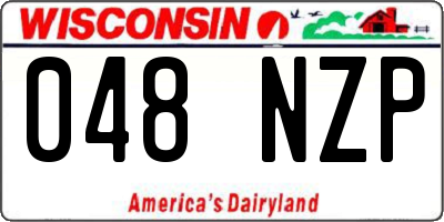 WI license plate 048NZP