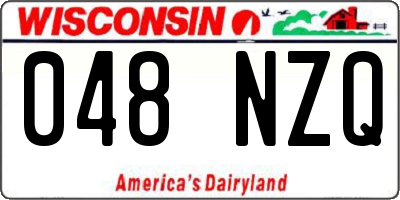 WI license plate 048NZQ