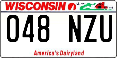 WI license plate 048NZU