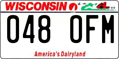 WI license plate 048OFM