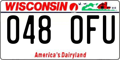WI license plate 048OFU