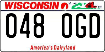 WI license plate 048OGD