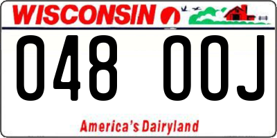 WI license plate 048OOJ