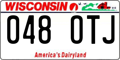 WI license plate 048OTJ