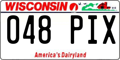 WI license plate 048PIX