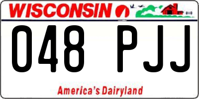WI license plate 048PJJ