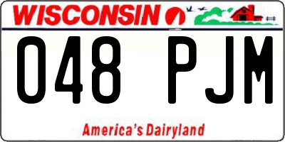 WI license plate 048PJM