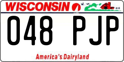 WI license plate 048PJP