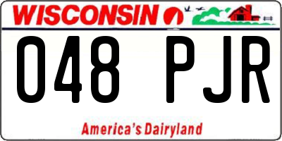 WI license plate 048PJR