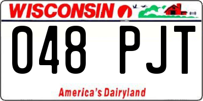 WI license plate 048PJT