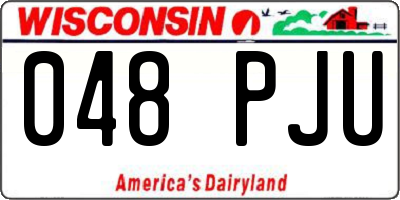 WI license plate 048PJU