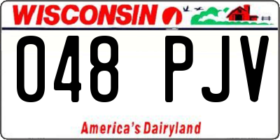 WI license plate 048PJV