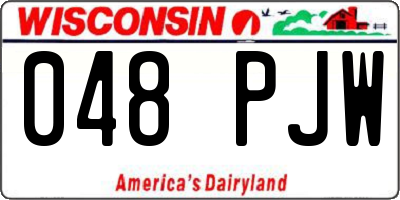WI license plate 048PJW