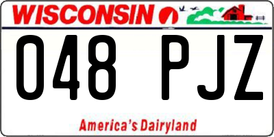 WI license plate 048PJZ